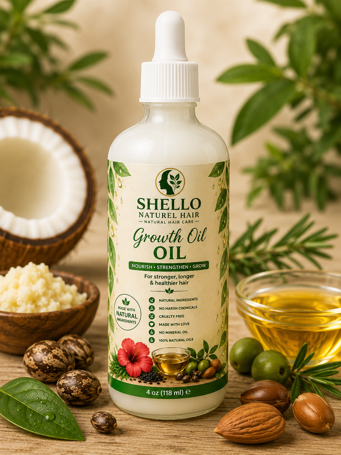 Shello Naturel Hair Growth Oil