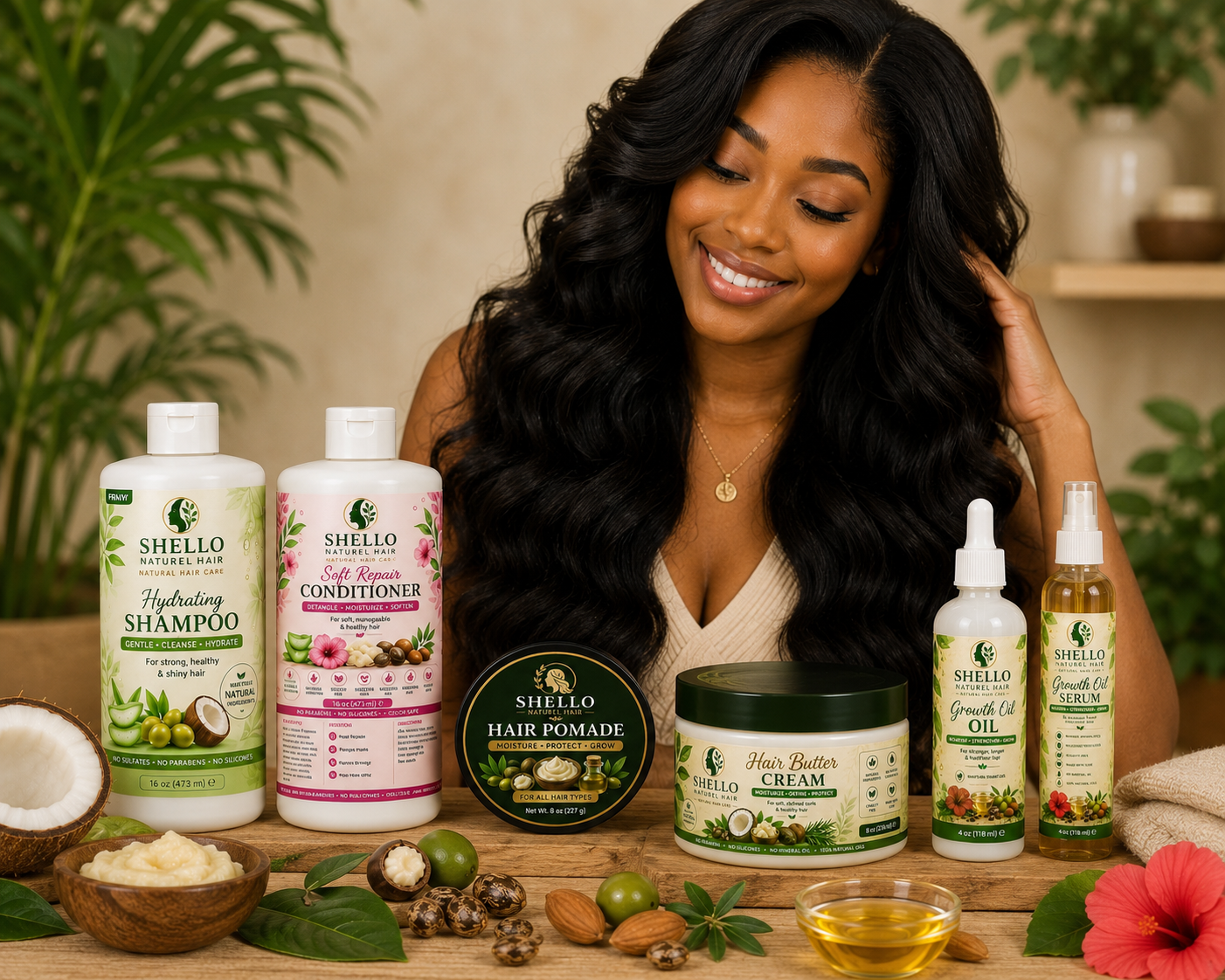 Shello Naturel Hair – Complete Hair Care Kit