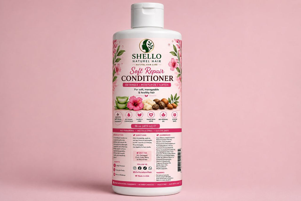 Shello Naturel Hair – Soft Repair Hair Care 16 oz
